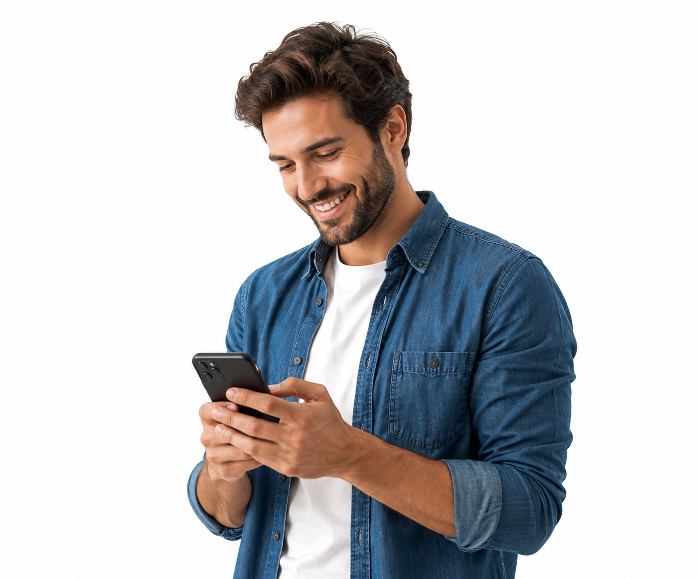 Persona consultando el Brand Score de una empresa